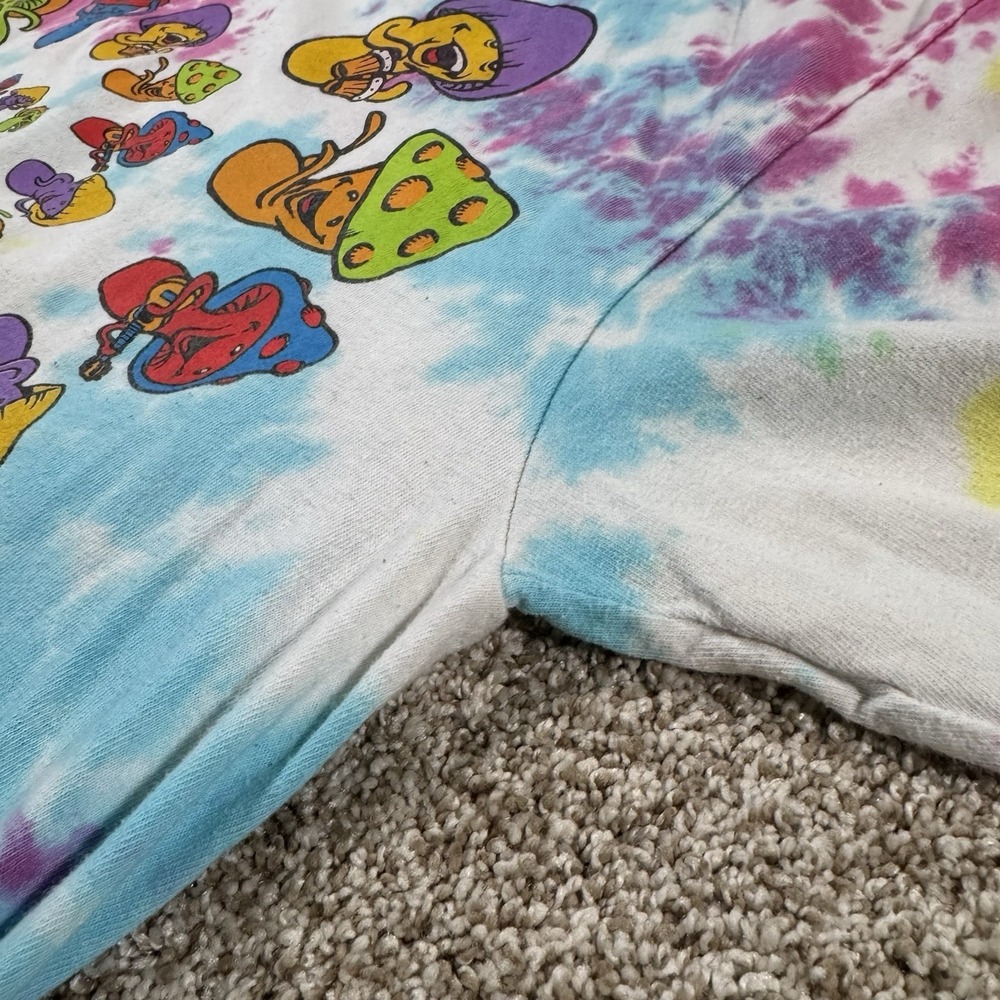 Mushroom Liquid Blue Tie-Dye Short Sleeve T-Shirt Size XL - Picture 4 of 5